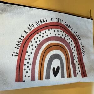 It takes a big heart to shape little minds / Teacher Appreciation Canvas bag NWT